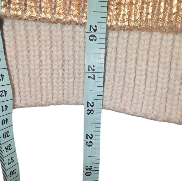 Ted Baker Gold Foil Heavy Knit Sweater, Size Small - Picture 11 of 11